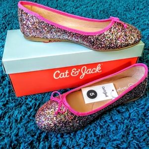 NWT! Cat and Jack rainbow flats